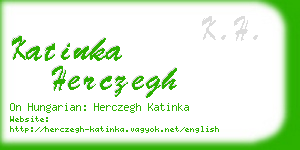 katinka herczegh business card